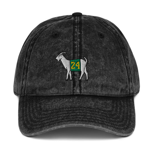 Vintage Cotton Twill Cap #24 Custom Green/Yellow