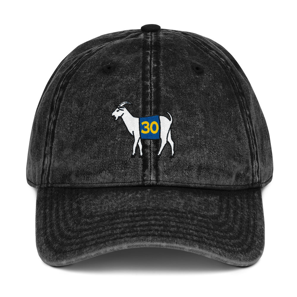 Golden State #30 GOAT Vintage Cotton Twill Cap