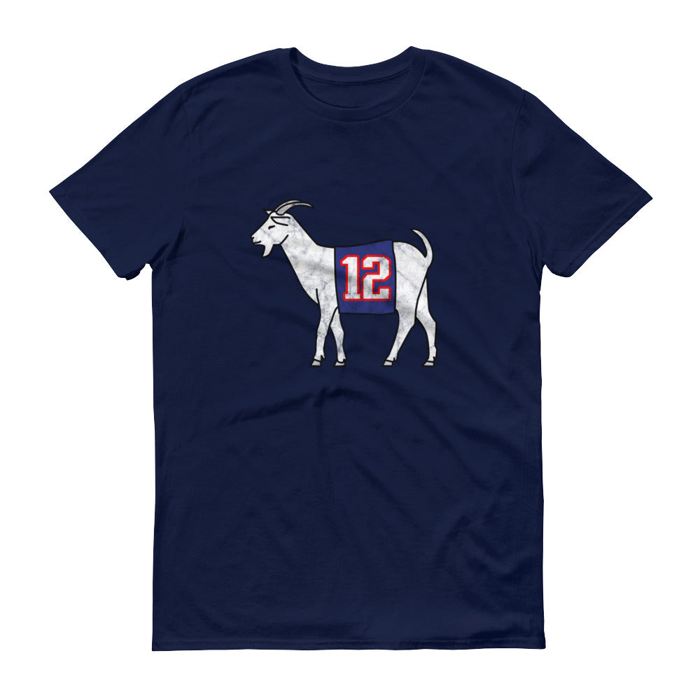 New England #12 GOAT Short-Sleeve T-Shirt