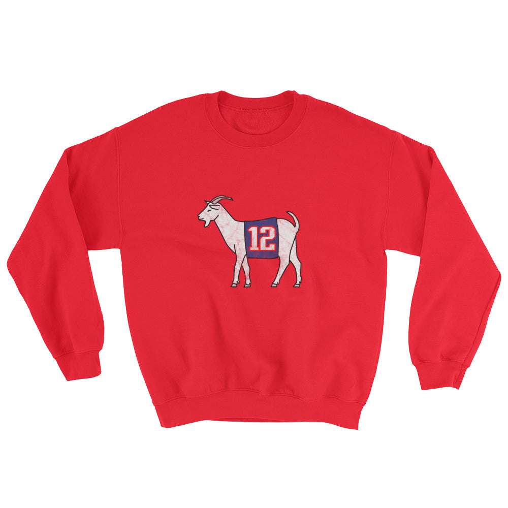 New England #12 GOAT Sweatshirt