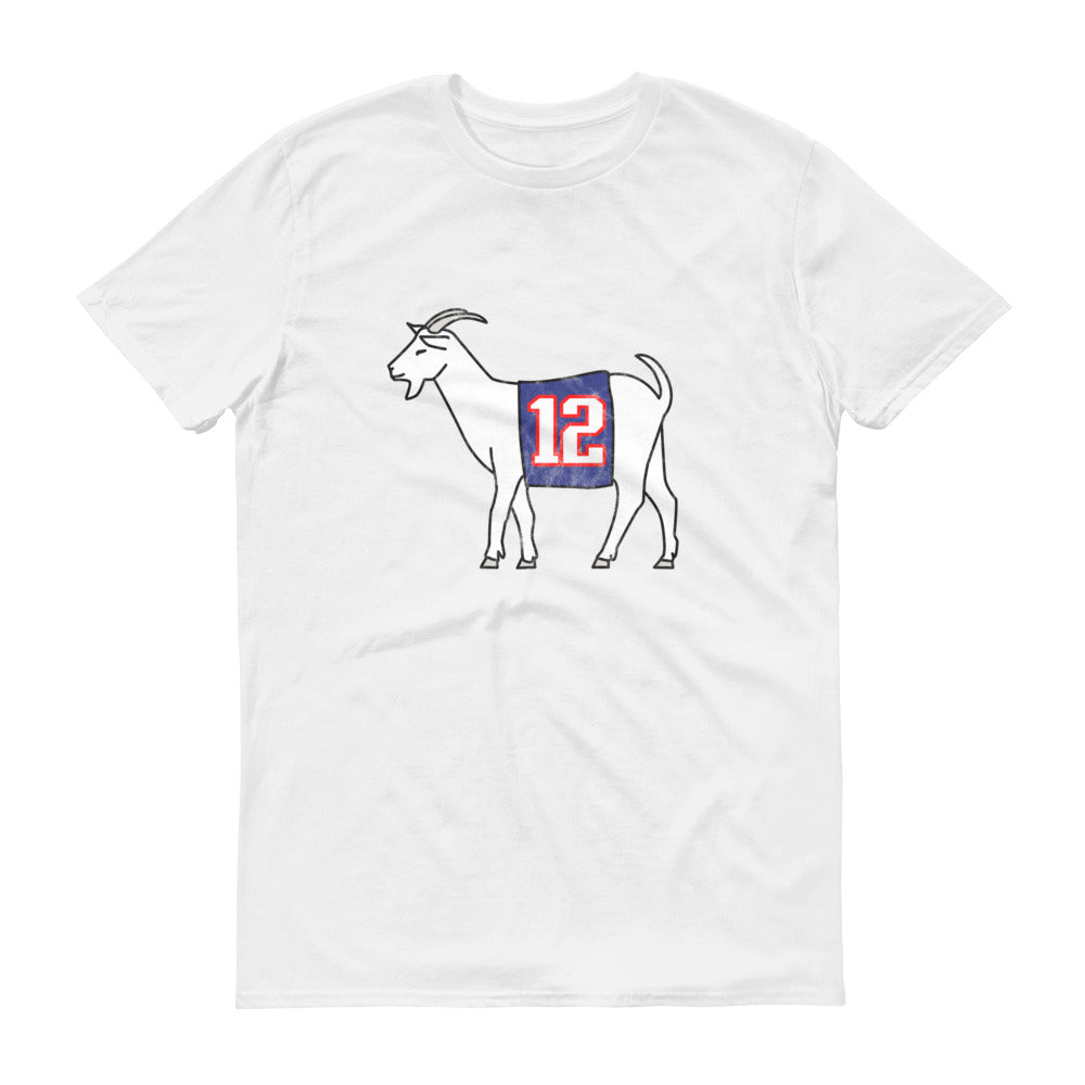 New England #12 GOAT Short-Sleeve T-Shirt