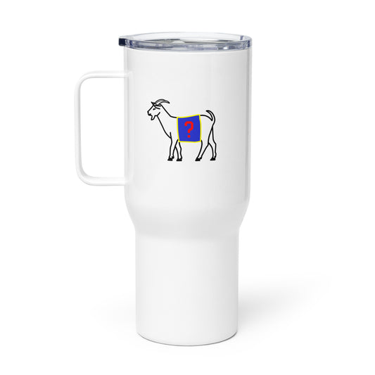 Custom Goat Travel mug with a handle