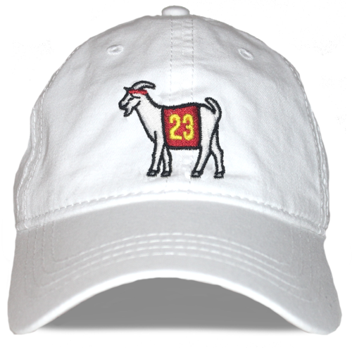 Cleveland #23 GOAT Dad hat (White)