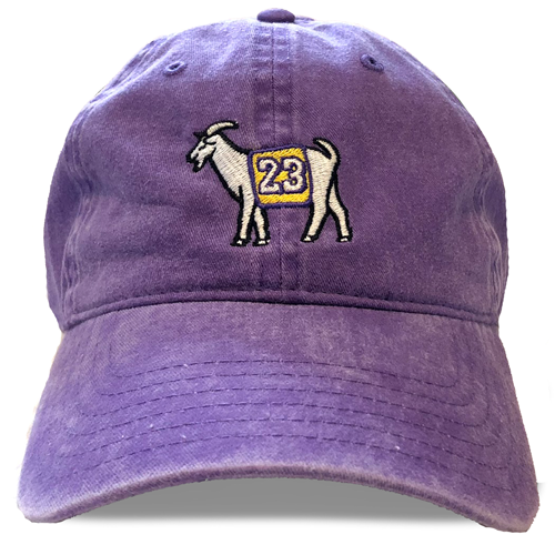 Los Angeles #23 GOAT Dad Hat (Purple)