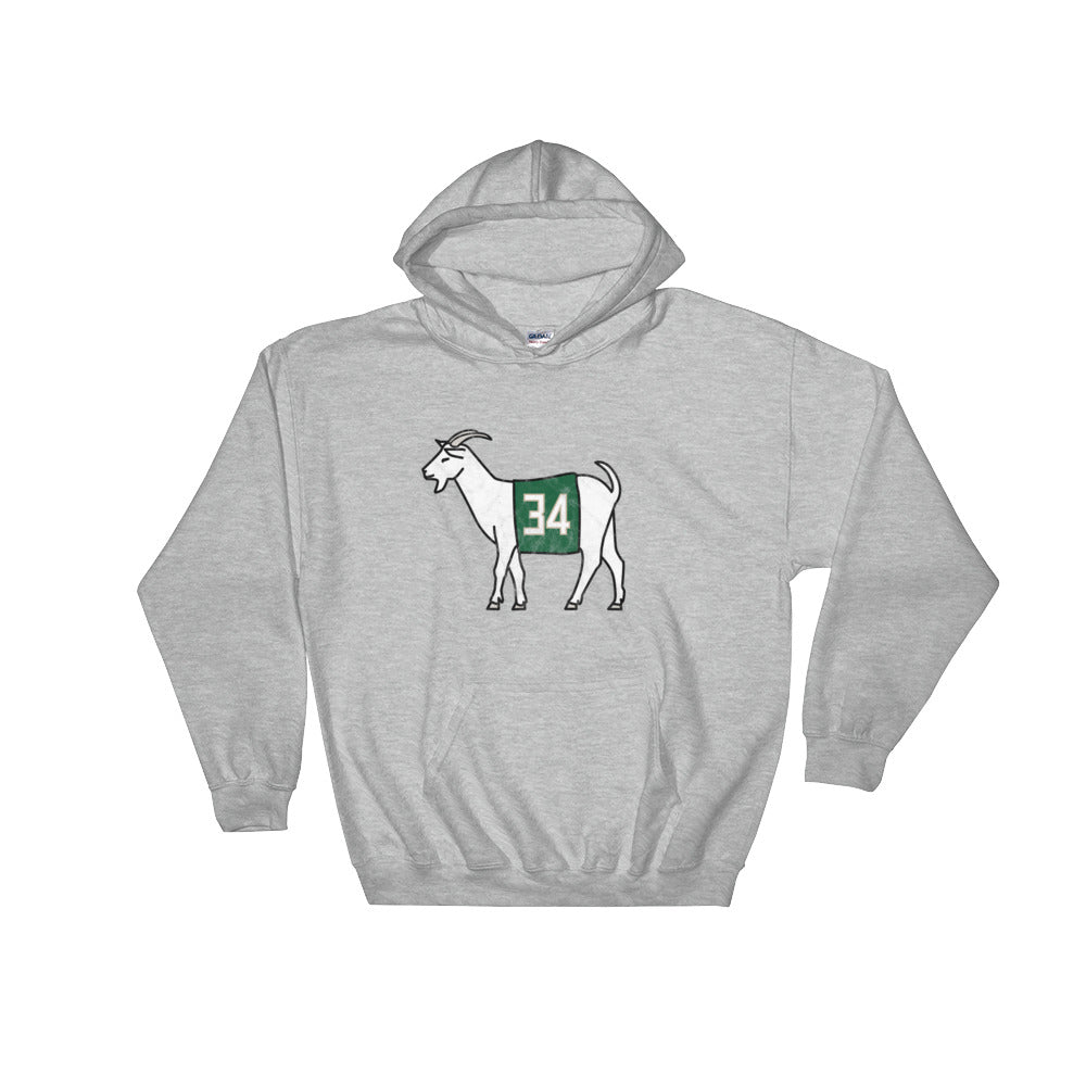 Milwaukee #34 GOAT Hooded Sweatshirt
